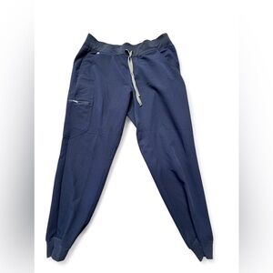 Figs Zamora Jogger Scrub Pants Women’s Size L Technical Collection Navy Blue B49